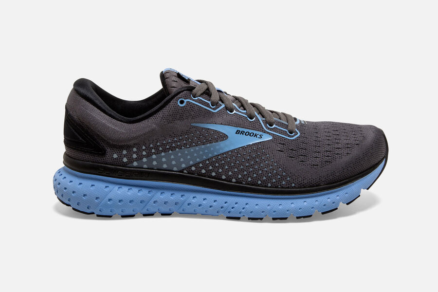 Brooks Glycerin 18 Road Running Shoes - Womens - Black/Blue - UH8601749